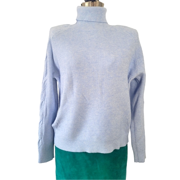 uchuu studio Sweaters - Uchuu Studio baby blue knit turtleneck sweater size S/M